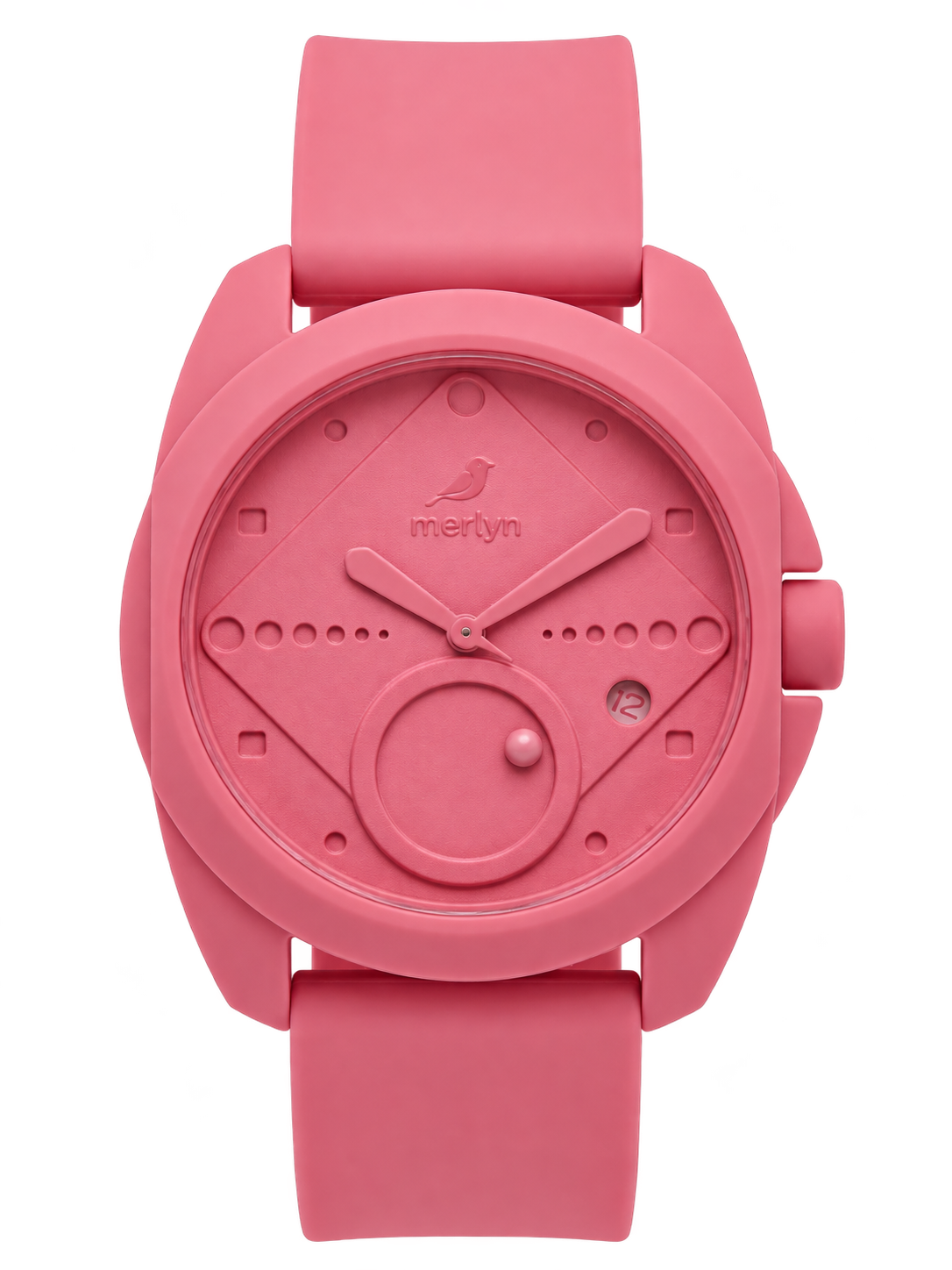 GUM rosa — detalhes da caixa e da pulseira